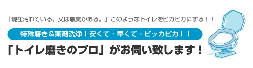 トイレ磨きのプロ